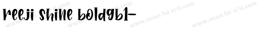 reeji shine boldgb1字体转换
